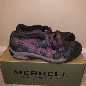 Water shoes by Merrell.